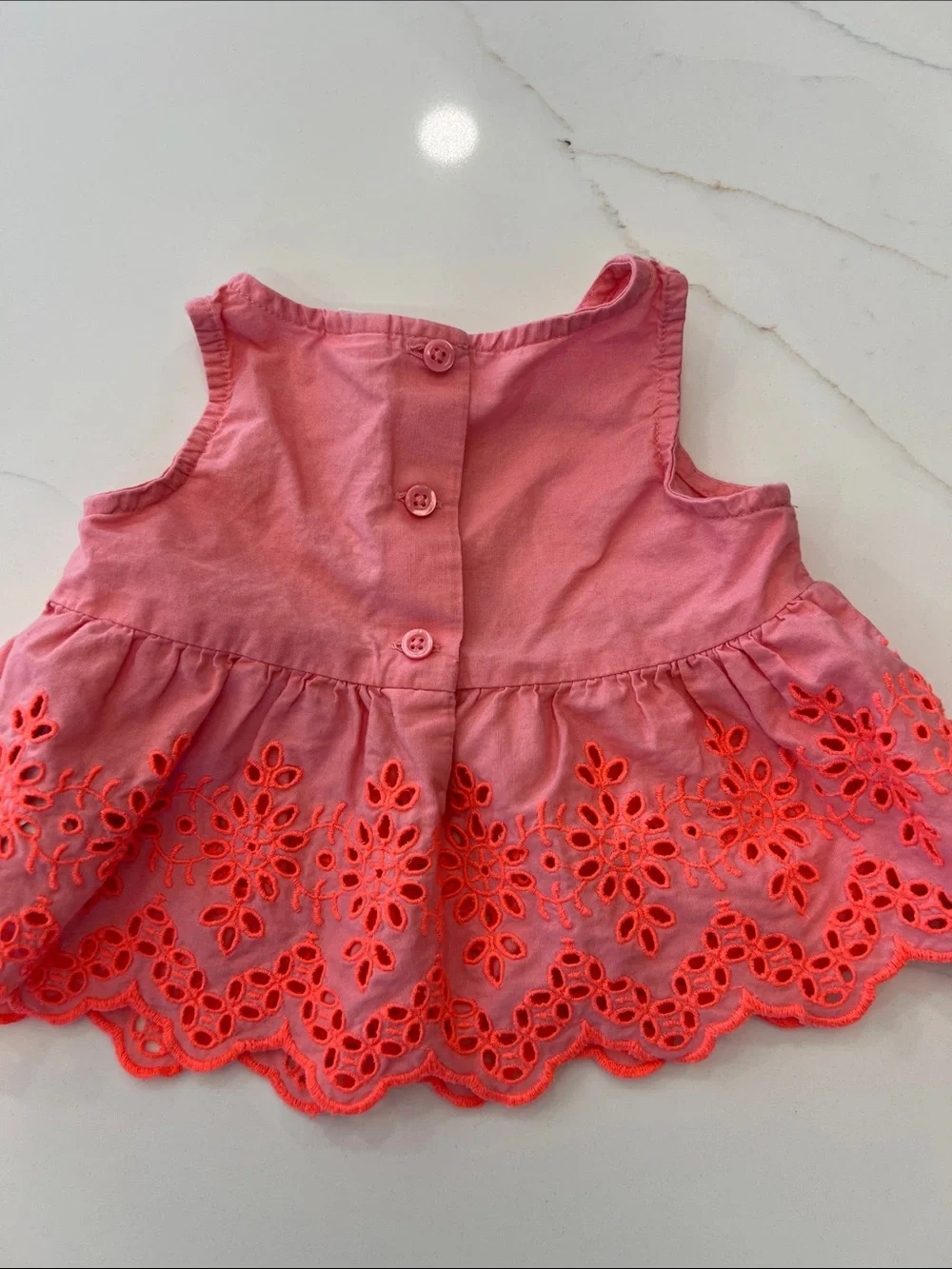 GAP Pink Eyelet Shorts Set